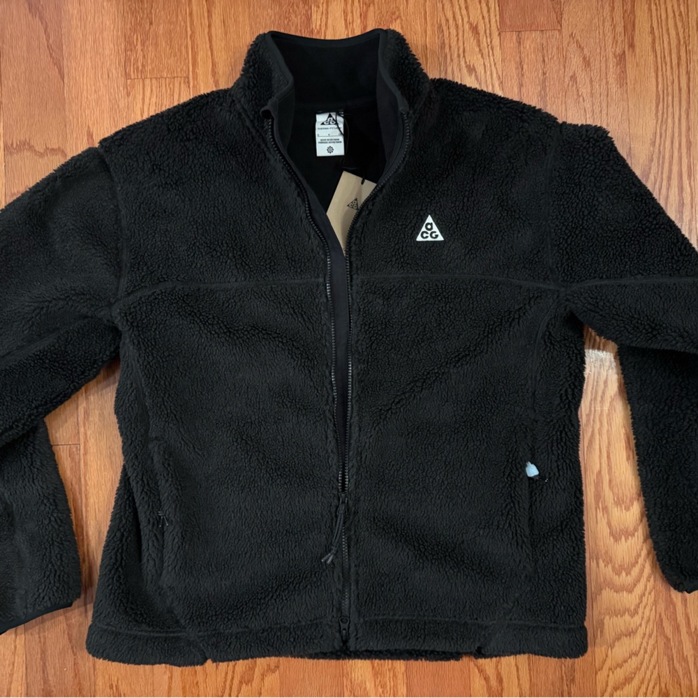 Nike ACG Black “Canwell Glacier” Fleece Jacket NEW SMALL